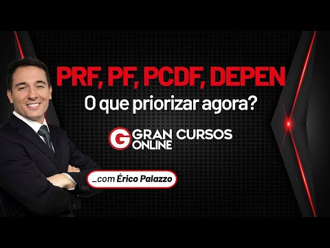 Concurso PF, PRF, PCDF, DEPEN: veja o que priorizar agora - com Érico Palazzo