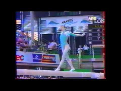 Svetlana BOGINSKAYA (BLR) beam - 1992 Europeans Nantes EF