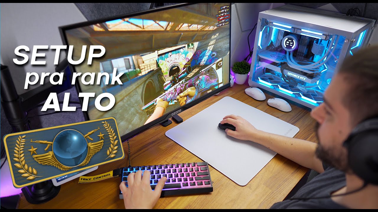 Montei meu COMBO de periféricos do meu SETUP para jogar CS2!