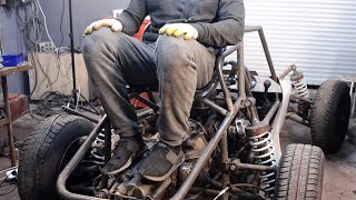 HOW TO MAKE BUGGY from PUBG. Part 13. The 2nd seat, footboards, the muffler and headlights.