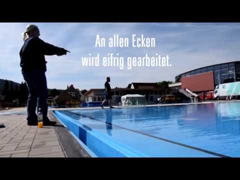 Hochbetrieb im Freibad Aerzen