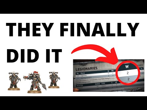 Chaos Marines get TWO WOUNDS and MUCH MORE