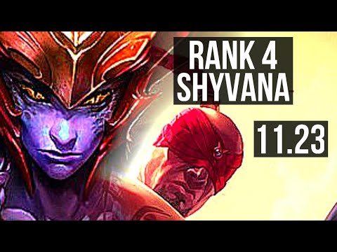 SHYVANA vs LEE SIN (JNG) | Rank 4 Shyvana, Dominating | NA Master | 11.23