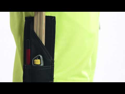 Hängselbyxor med knäfickor Mascot Safe 15569-860