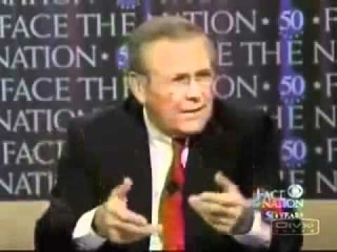 Rumsfeld Lies About Iraq. (Mirror)