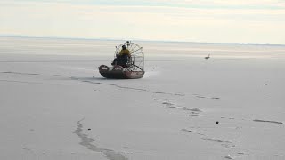 A jégről mentést gyakorolták
