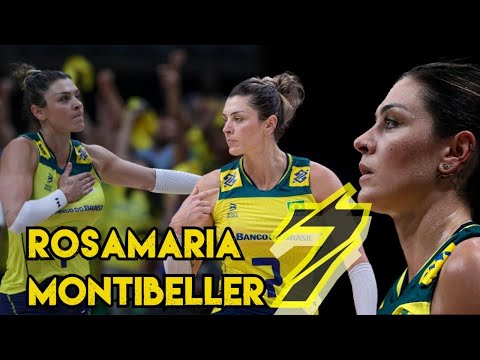 The Most Beauty & Strong Rosamaria Montibeller || Brazilian Volleyball Player in Volleyball 2024