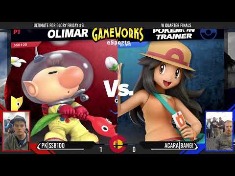 Ultimate For Glory Friday #6 - PK|SSB100 (Olimar) Vs. AcaRa|BANG! (Pokemon Trainer) - WQF