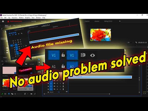 how to solve audio missing problem in Premier Pro CC