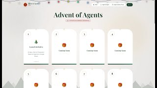 Day 1 of Advent of Agents Google Cloud Video