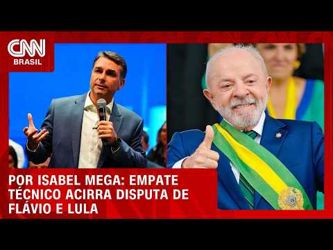 Empate técnico acirra disputa de Flávio Bolsonaro e Lula | LIVE CNN