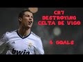 Cristiano Ronaldo 4 Goals | Real Madrid 7-1 Celta de Vigo | 05.03.2016