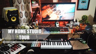 My Home Studio Tour|2020|1 N Only Aditya ! (pc,sound card,mic,midi,acoustics,guitar,monitors)|POV
