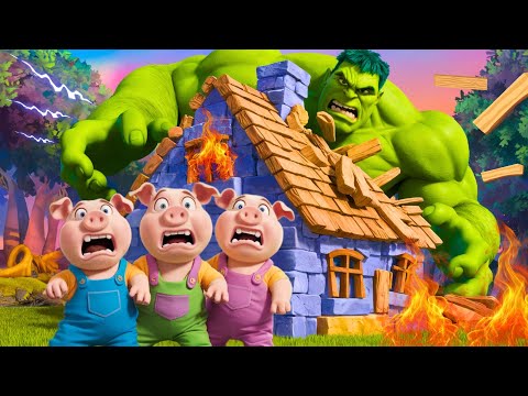 ¡LOS TRES CERDITOS Y EL MONSTRUO GIGANTE! #cuentosinfantiles  #historiasparaniños