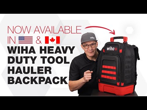 Wiha Heavy Duty Tool Hauler Backpack | Must-Have for Pros | Now Available in the U.S. & Canada