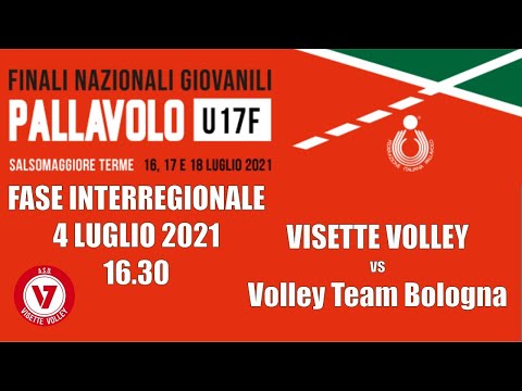 U17 Fase interregionale - CAMPIONATO NAZIONALE FIPAV VISETTE VOLLEY vs VOLLEY TEAM BOLOGNA
