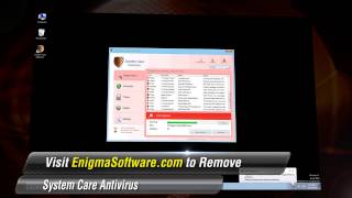 System Care Antivirus is a fake antivirus program used to lure PC victims to purchase its useless full version.