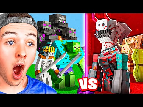 BeckBros React To OVERWORLD BOSSES vs NETHER BOSSES (tournament)