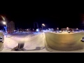 Панорамное видео улицы ночью (ул. Революции - ул. Николая Островского) 