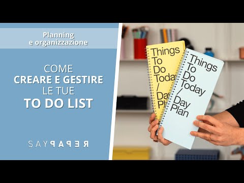 How to create and manage your TO-DO LISTS