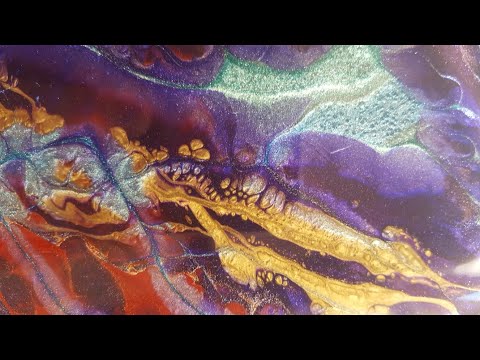 Resin Art Tutorial/ Creating amazing effects with minimal use of heat