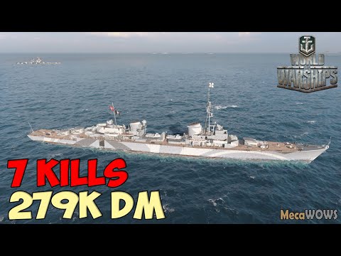 World of WarShips | Elbing | 7 KILLS | 279K Damage - Replay Gameplay 4K 60 fps