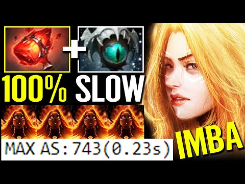 NEW IMBA 100% SLOW! WTF Havoc Hammer + Skadi 743 MAX AS LINA Machine Gun Build Dota 2 Pro Gameplay