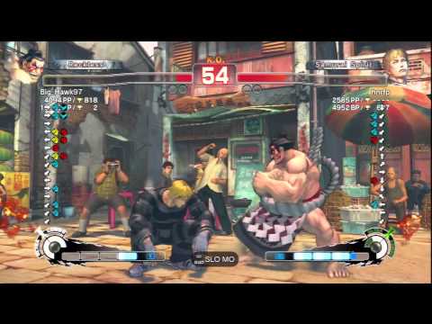 Big_Hawk97 (E.Honda) Vs hnrfp (Cody) SSF4 AE Ranked Matches - PSN