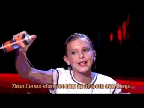 Millie Bobby Brown [LYRICS] raps "Monster" from Nicki Minaj (2016) | Anno Shanno