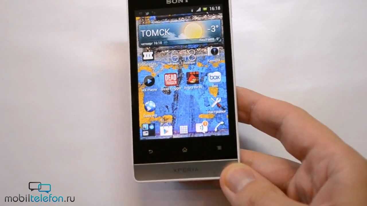 Смартфон Sony ST23i Xperia Miro Black (