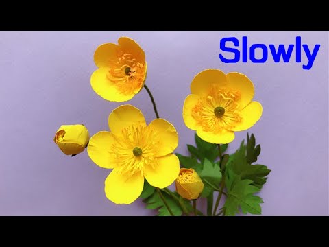 ABC TV | How To Make Buttercups Paper Flower With Shape Punch (Slowly) - Craft Tutorial