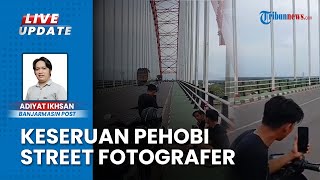 Mengisi Waktu Luang, Penggiat Street Fotografer Abadikan Pengendara di Jembatan Rumpiang Batola