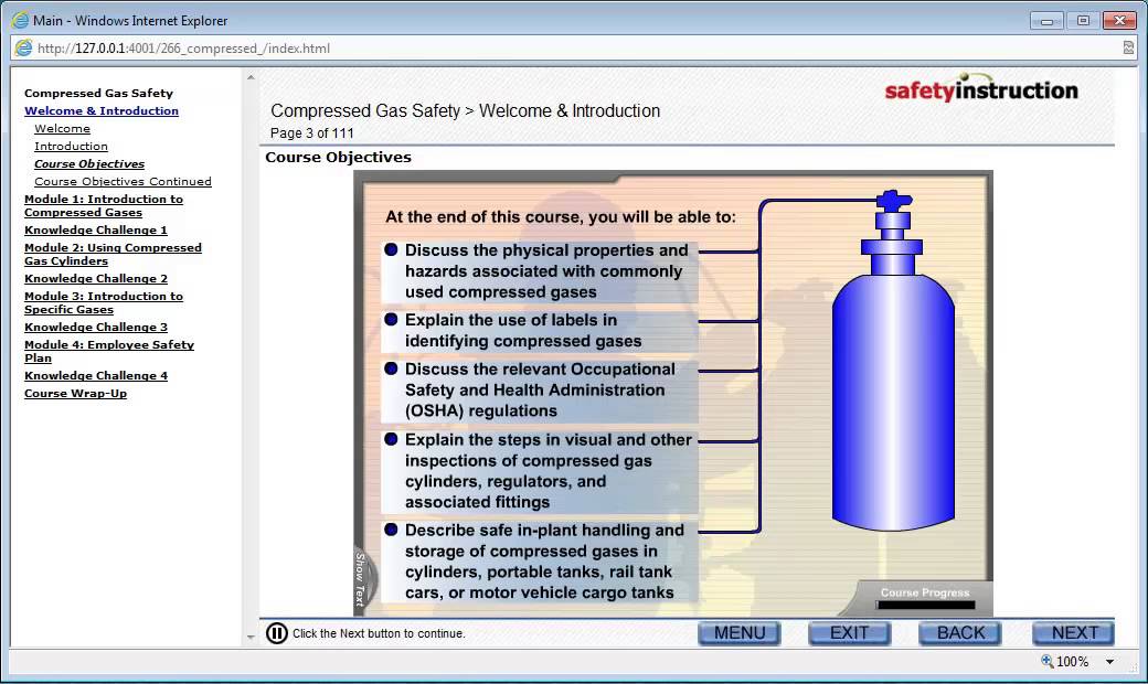 Compressed Gases Safety Training - SafetyInstruction.com