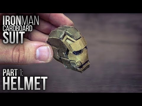 IRON MAN Cardboard Suit - Part 1: Helmet