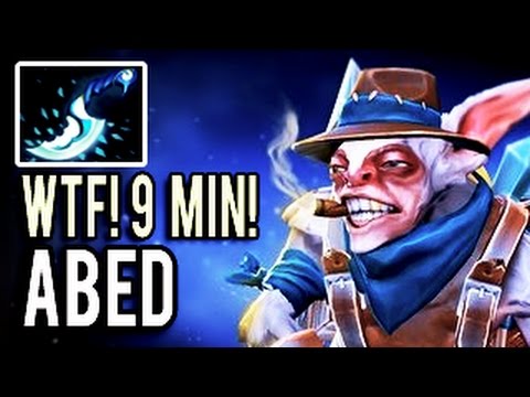 WTF 9 min Blink - Machine Gun Farm Meepo with 1k GPM by Abed 7.05 Meta Dota 2