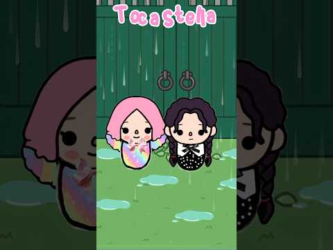Wednesday and Enid are swapped boddies #tocaboca #tocalifeworld #tocalife #tocaworld #shorts