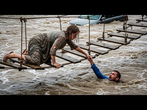 MOÇA SEM TETO SALVA MILIONÁRIO DE UMA ENCHENTE, E SUA VIDA MUDA PARA SEMPRE!