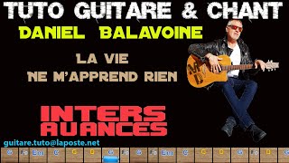 Tuto Guitare chant Daniel Balavoine La vie ne m'apprend rien