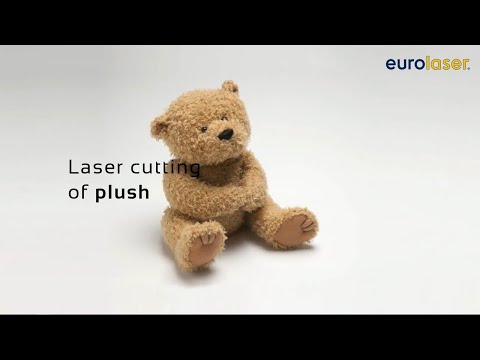 Teddybär aus Polyestergewebe | Laserschneiden