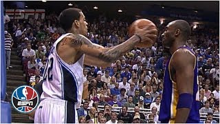 KobeBryantdoesn'tflinchwhenMattBarnesfakespassathisface|NBAHighlights