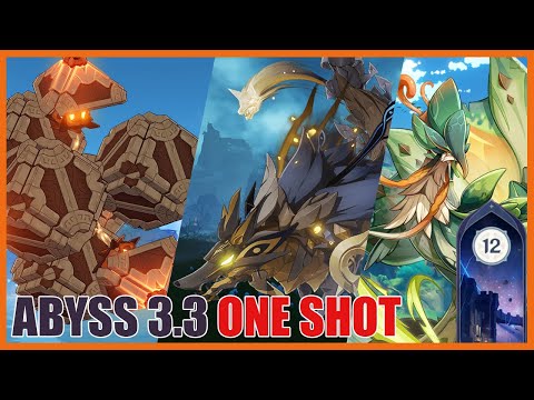 Genshin Impact | New Abyss 3.3 | One shot ALL the bosses