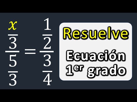 Ecuaciones de primer grado. Halla el valor de x
