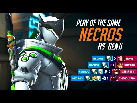 THIS IS FASTEST GENJI - NECROS DOMINATING RANKED! POTG! [ OVERWATCH 2 TOP 500 ]