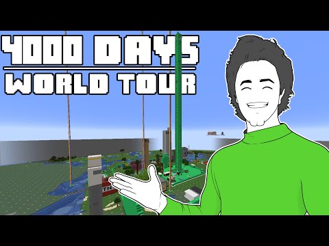 EPIC Hardcore Minecraft World Tour - 4000 Days!
