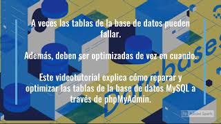 🟢 Cómo reparar y optimizar una base de datos de MySQL con phpMyAdmin 🛠