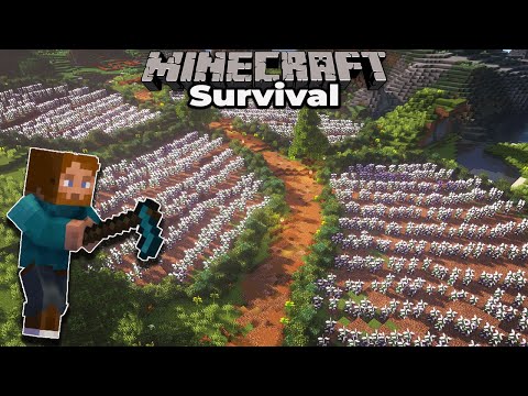 How to Build Awesome Custom Farmland in Minecraft 1.15 Survival #1