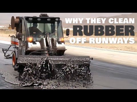Why They Clean Rubber from Airport Runways