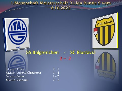1.Mannschaft Meisterschaft 3.Liga GS Italgrenchen - SC Blustavia