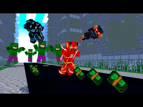 Monster School : BABY MONSTERS SUPERHERO RUN - EPIC TRANSFORM RACE 3D CHALLENGE Minecraft Animation