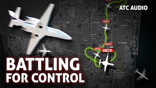 Download lagu NEAR DISASTER | From Flight Control Failure to Safe Landing. Real ATC Audio mp3